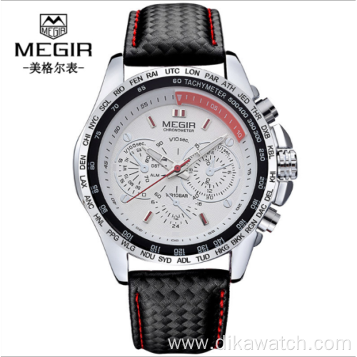 2020 latest fashion MEGIR1010 luxury fashion waterproof men's watch sports versatile men's watch